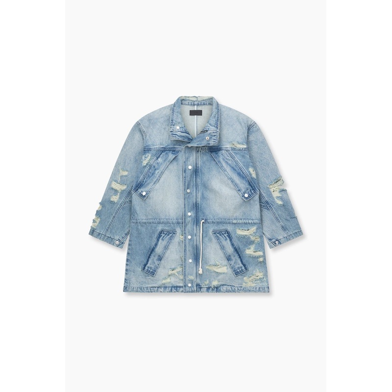 Oversize Heavy Denim Jackets and Coats for Women Hot Selling Light Blue Broken Hole Denim Jackets – Denim Jackets and Womens Jacket price