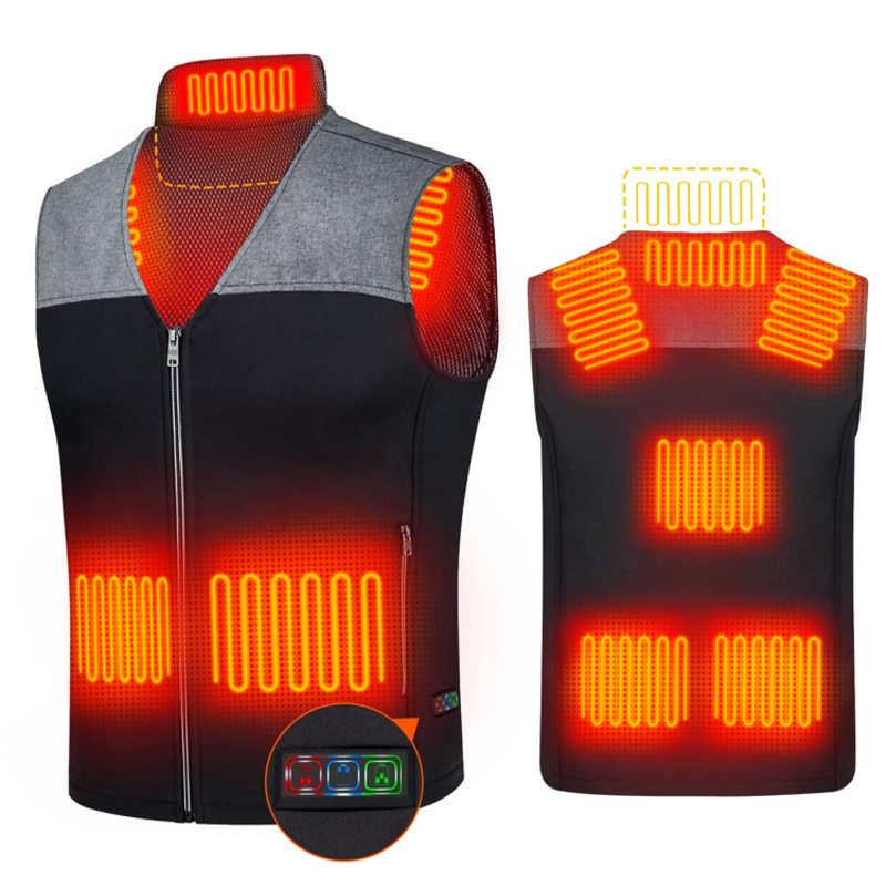 Unisex USB Rechargeable Heating Jacket Warm Winter Electric Heated Vest – Heated Vest and Unisex Heating Vest price