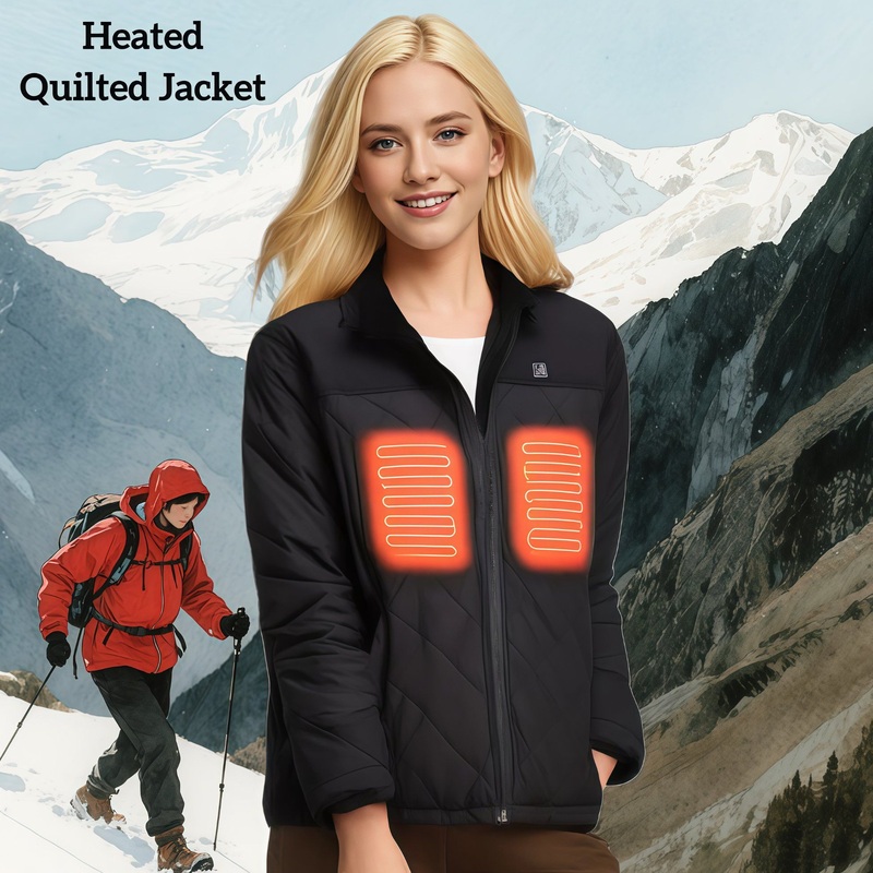 Winter Warm Rechargeable Battery Heated Clothing Unisex Thermal USB Heated Quilted Jacket – Heated Clothing and Electric Heated Quilted Jacket price