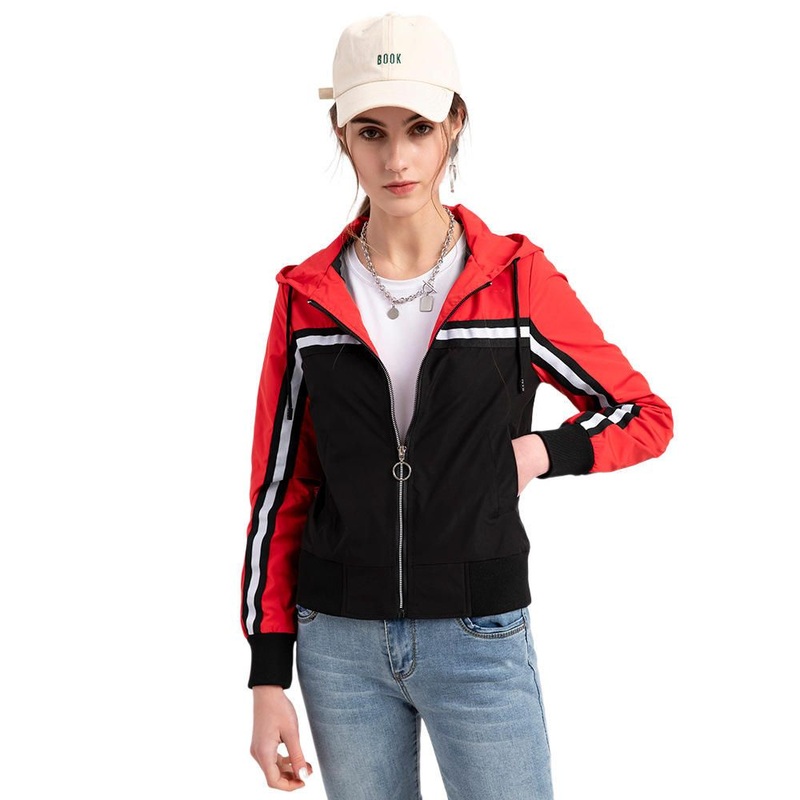 Womens Thin Hooded Sports Windbreaker Jacket – Casual Colorful Jacket and Womens Waterproof Jacket price