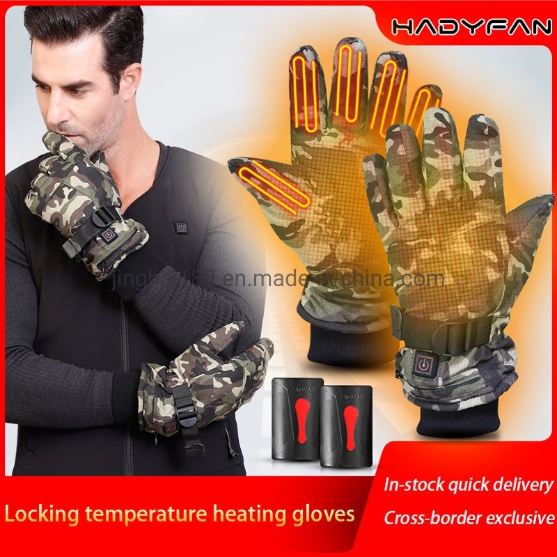 7.4V/DC Winter Camouflage Heating Gloves Electric Heating Gloves Warm Waterproof Gloves – Gloves and Heating Gloves price