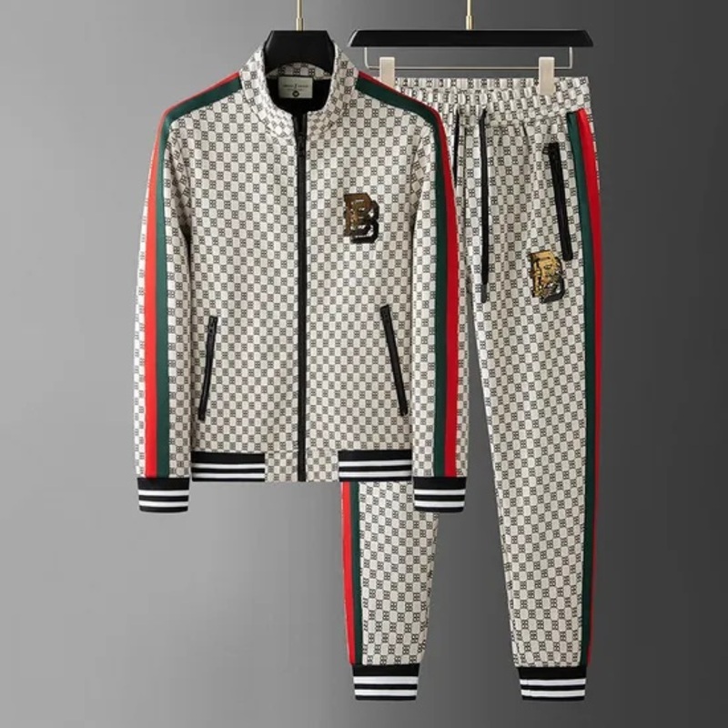Classic Men&rsquor; S Casual Trend Sports Fashion Plaid Sets Cardigan Luxury Jackets and Pants Set Cotton Original 1: 1 – Replica Online Store and Mens Jacket price