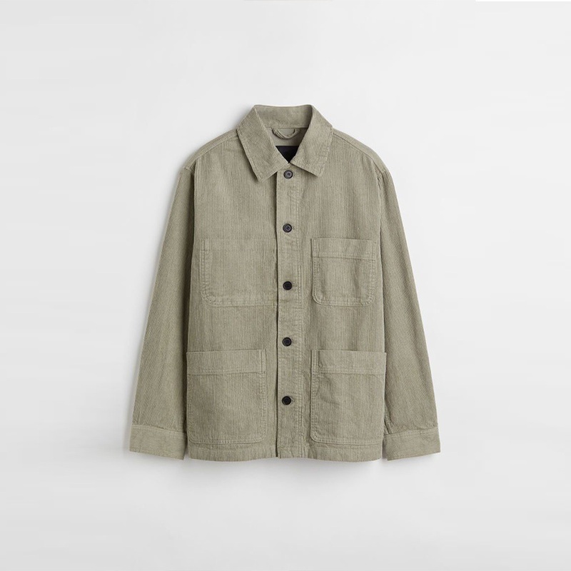 Custom Wholesale High Quality Clothing 100% Cotton Front Pockets Jackets Button Long Sleeve Corduroy Shirt Jacket for Men – Jackets and Clothing price