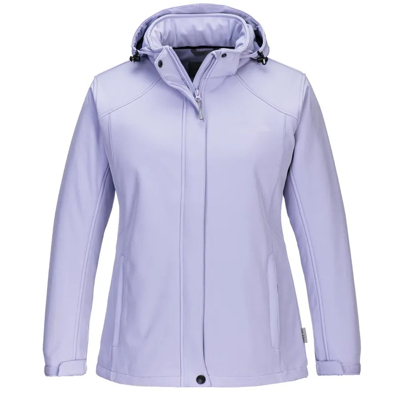 Custom Women Clothing Winter Windbreaker Jacket High Quality Purple Waterproof Softshell Outdoor Jacket – Womens Jackets and Casual Jacket price