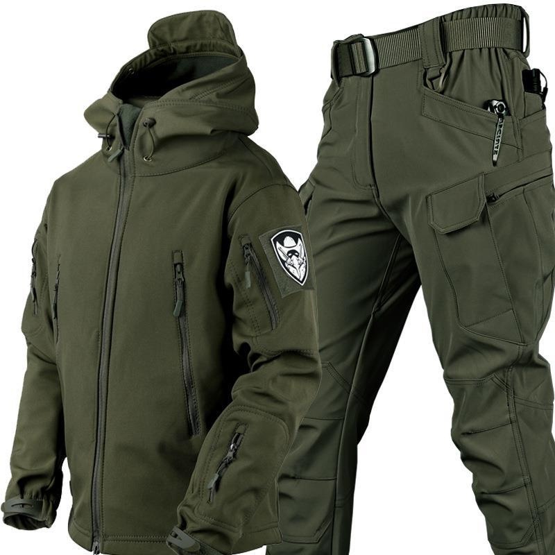 Factory High Quality Tactical Suits Sharkskin Soft Shell Oversize Waterproof Warm Keeping Jacket Set – Waterproof Softshell Jacket and Tactical Sharkskin Suits price