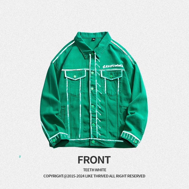 Fashion Casual Style Single Breasted Comfortable Lapel High Quality Men Denim Jacket – Men Denim Jacket and Comfortable High Quality Men Clothing price