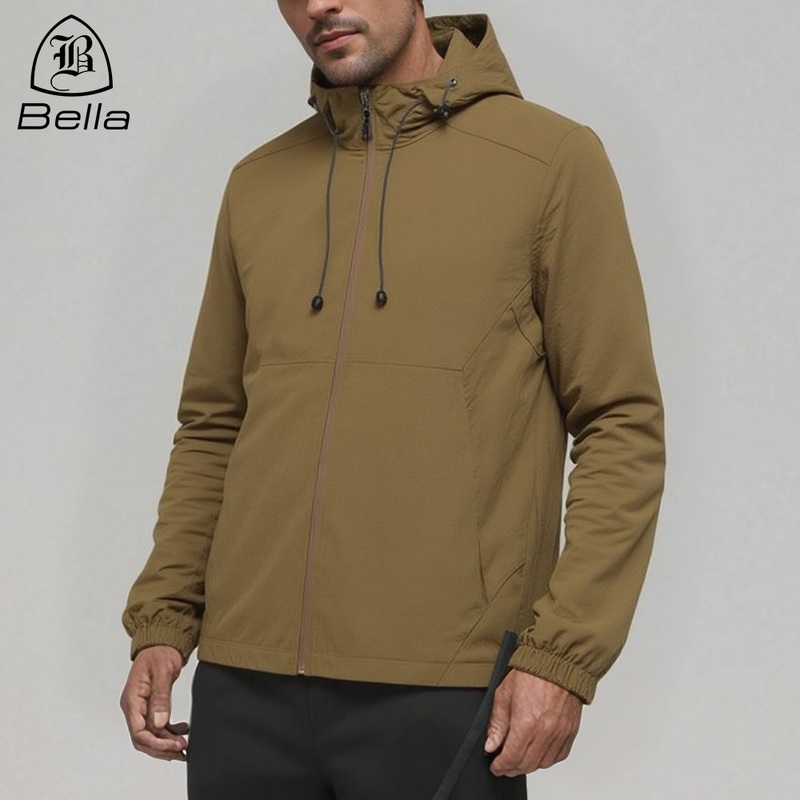 High-End Custom Gym Activewear Windbreaker Waterproof Sports Hiking Jacket for Men Softshell Outdoor Rain Jacket – Hooded Jackets and Man Jackets price