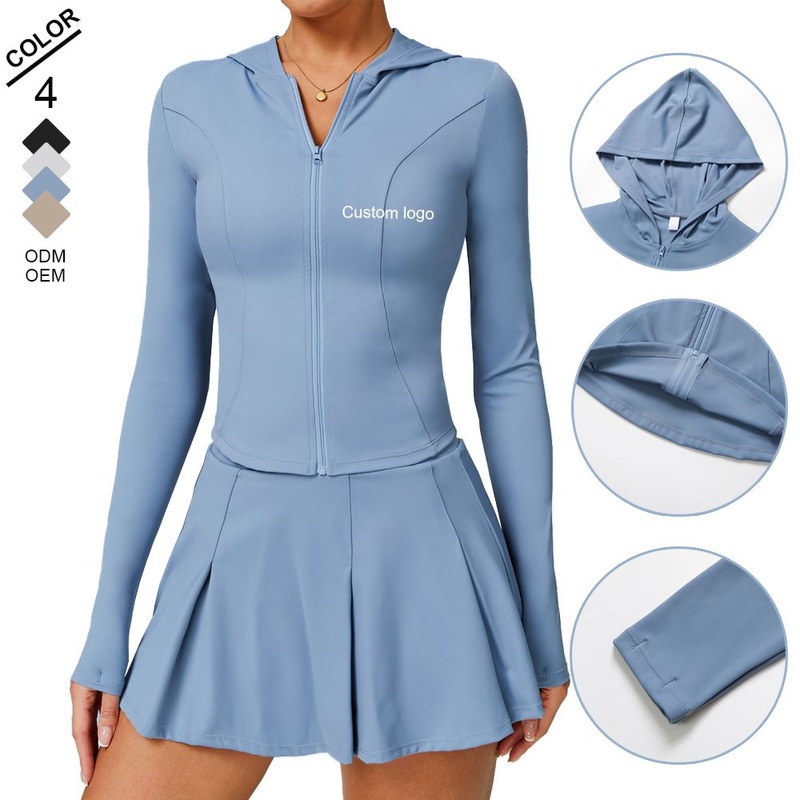 Long-Sleeved Cool Breathable UV-Protective/Sun-Protective Outerwear Jacket for Women Sports Zipper – Long Sleeve Breathable Jacket and Sun-Protective Outerwear Jacket price