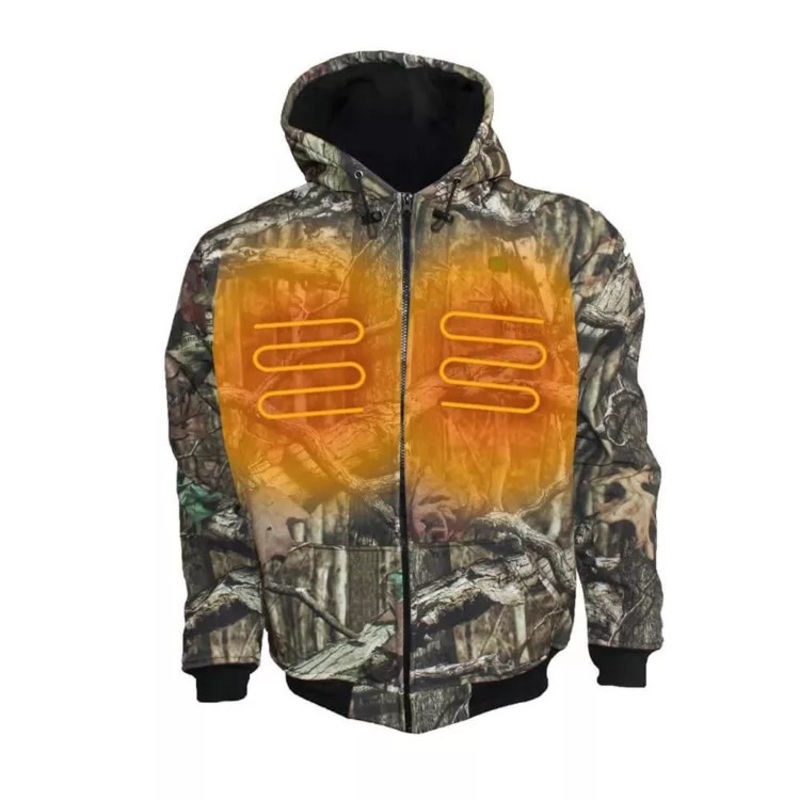 Mens Waterproof Battery Heated Hunting Jacket for Outdoor Hunting Sports – Heated Jacket and Heated Jacket Suits price