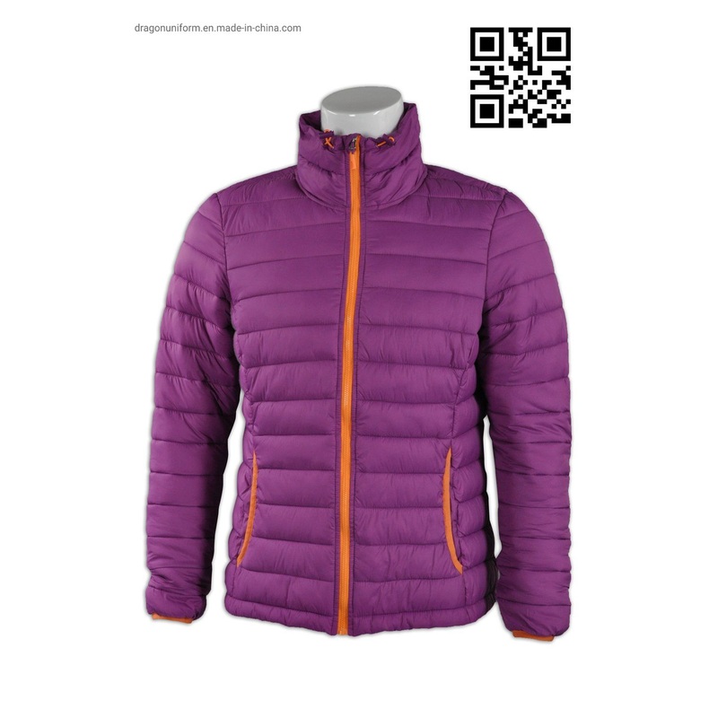 OEM Outdoor Male Warm Lightweight Puffer Winter Coat Windproof Womens Clothing Jacket – Purple Fibre Hiking Jacket and Winter Jackets price