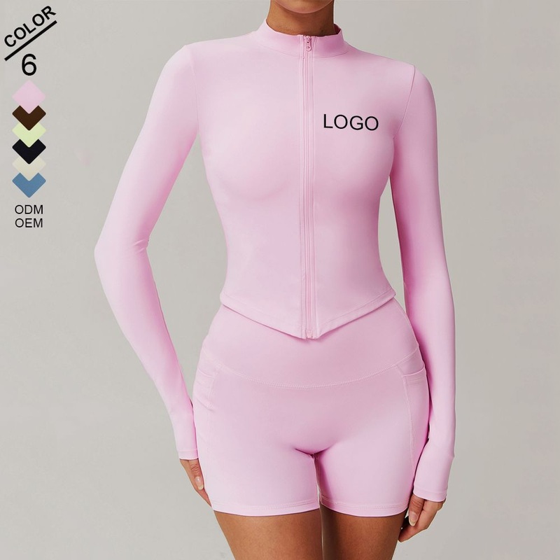 Women Clothing Coat Yoga Sport Wear Spandex Full-Zip Long-Sleeve Jacket – Long Sleeve Jacket and Yoga Jacket price