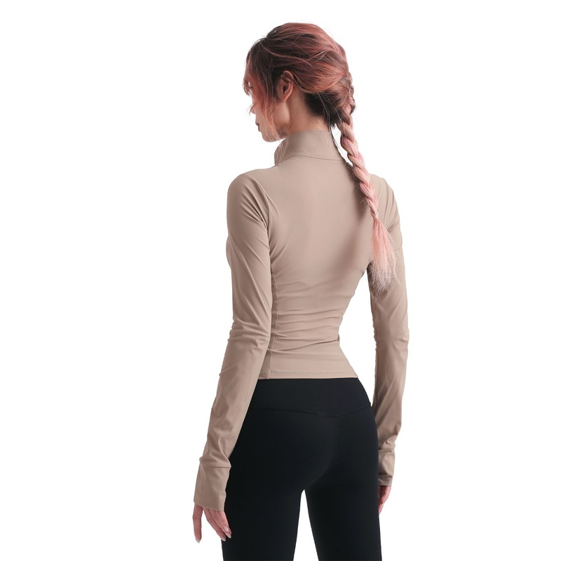 Best Seller in USA Yoga Jacket Zip up Yoga fashion Fitness Sports Clothing Cropped Hoodie Clothes – Yoga Jacket and Jacket Yoga price