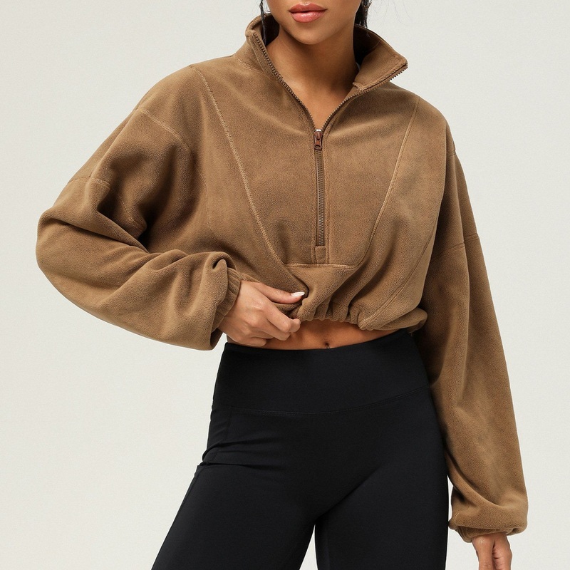 Factory Price High Qulaity Yoga Flare Sets with Jacket Double Zipper Women Fashion Fitness Clothing Sport Workout Clothes – Yoga Jacket and Jacket Yoga price