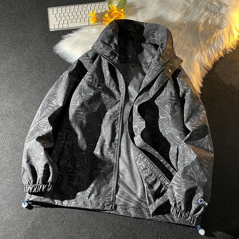 Fashion Casual Style Print Wind-Resistant Waterproof Quality Zipper Men Outdoor Jacket – Men Outdoor Jacket and Wind-Resistant Waterproof Outdoor Jacket price