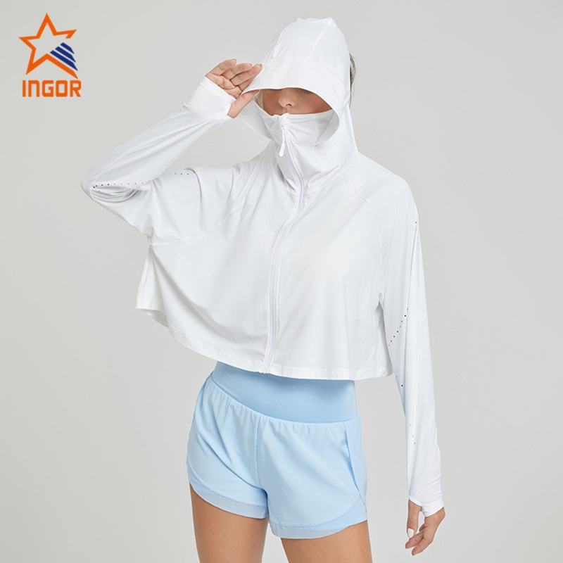 Ingor Sportswear Women Activewear Light and Breathable Fabric Jackets with Sunscreen and UV50+ – Jackets and Sports Wear price