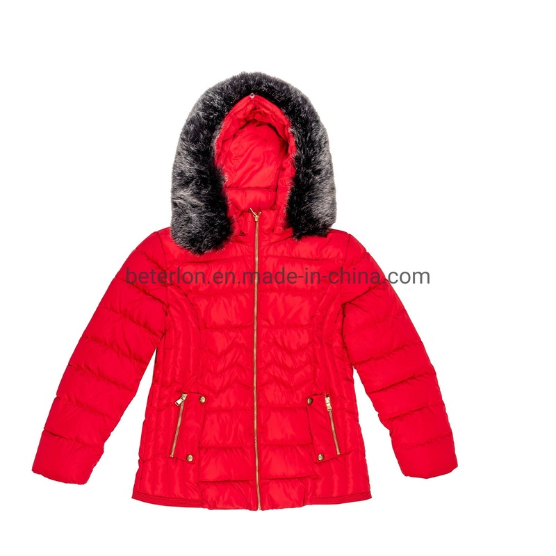 Ladies Leisure Water Resistant Hood Faux Fur Padding Jacket – Women Jacket and Ladies Jacket price