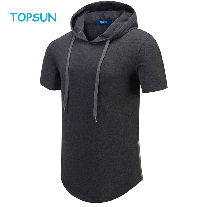 Men S Hipster Hip Hop Short/Long Sleeve Longline Pullover Hoodies Shirts – Pullover and Sweatshirt price