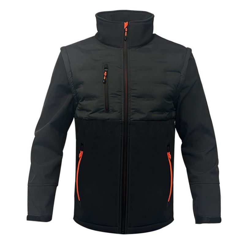 Mens Fashion Stand Collar-Winter Coat Casual Recycled Cotton-Padded Winter Jacket for Outdoor – Outdoor Padding Winter Jacket and Winter Padding Work Jacket price