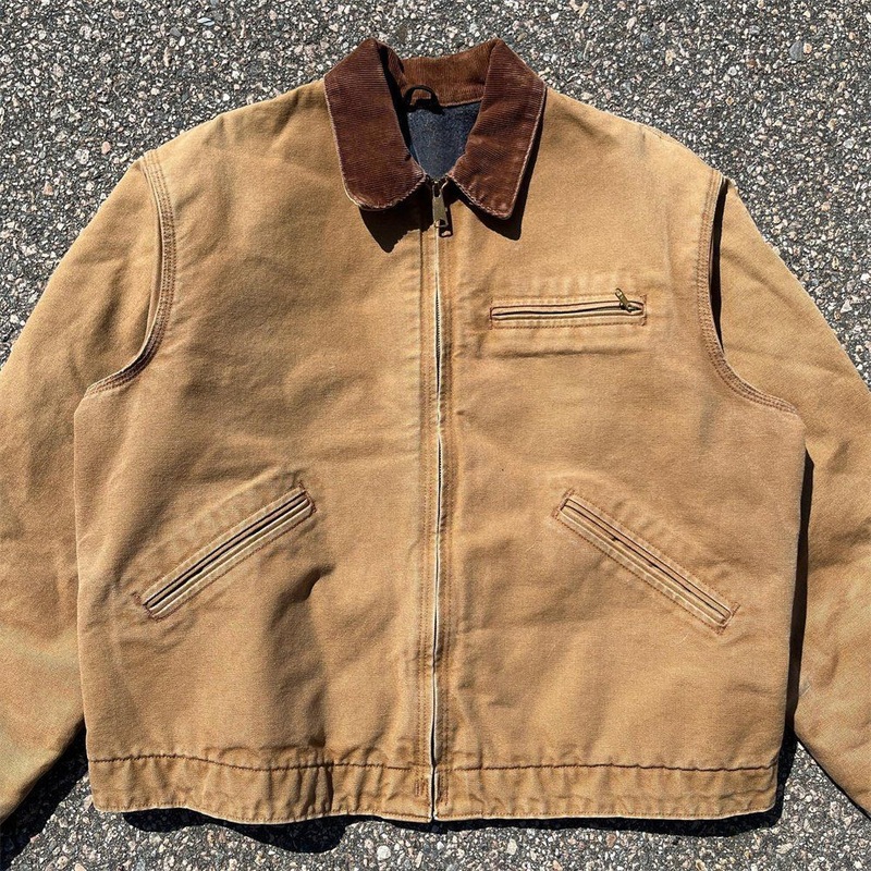 New Style Custom Vintage Jacket Factory Customized Men Fashion Trend Streetwear Coat Clothing Designer Printing Logo Wash Jackets Work Wear Jackets for Men – Custom Vintage Jacket and Print Fashion Jacket price