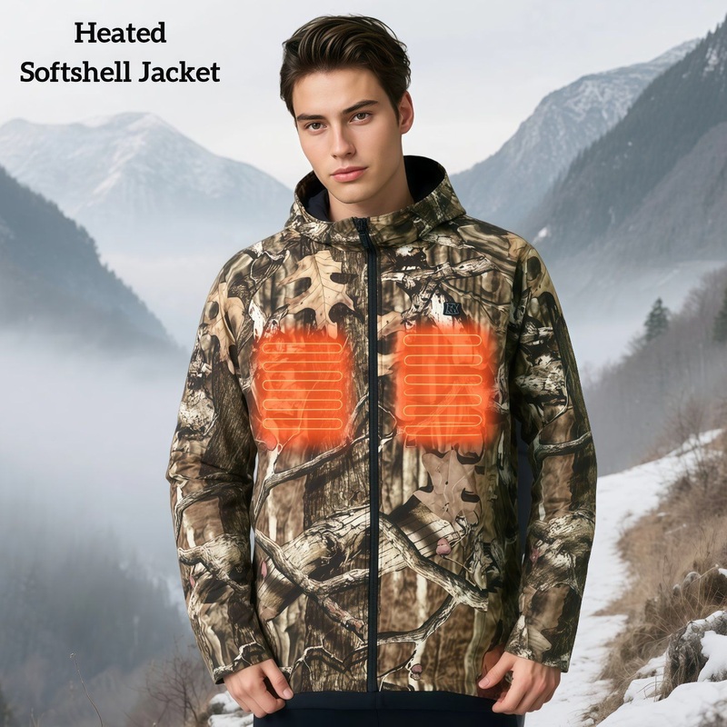 ODM Outdoor Camo Windproof and Waterproof Battery Hunting Fishing 3 in 1 Heated Jacket – Heated Clothing and Electric Heated Jacket price