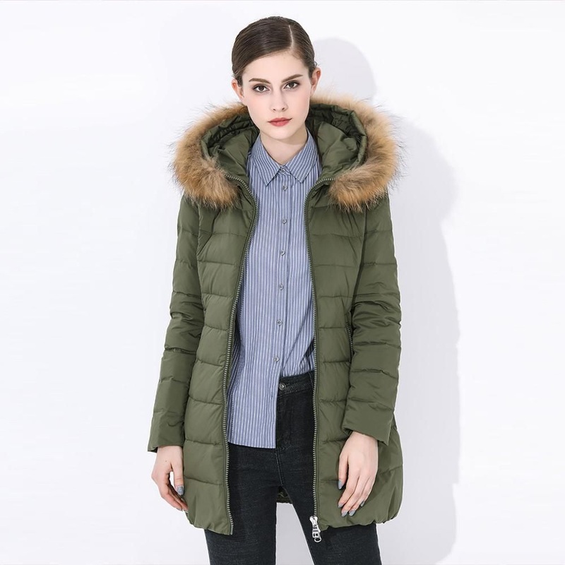 Tanboer Womens Down Jacket China Factory Branded Good Price High Quality Long Female Coats – MID-Length Down Jackets and Down Jacket price