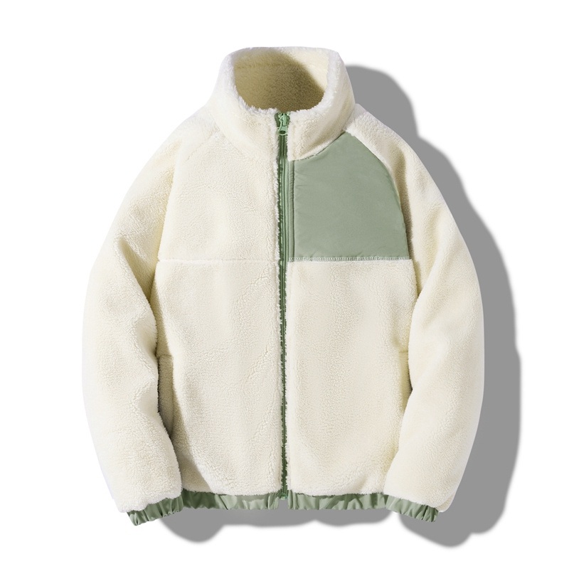 Wholesale Custom Mens Unisex Winter Sherpa Fleece Pullover Jacket Polar Embroidered Zip Plus Size Stand Thicken Unisex Winter – Mens Jackets and Jackets for Men price