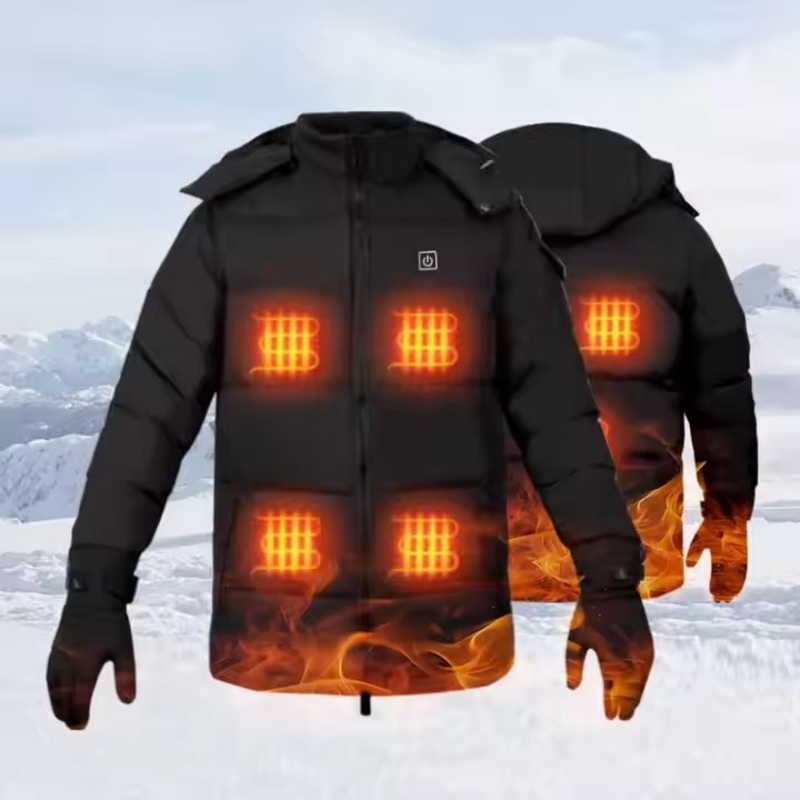 Women and Mens Outdoor Breathable Softshell Thermal Clothing Winter Hunting Battery Heated Jacket with Camouflage Pattern – Jacket and Warm Jacket price