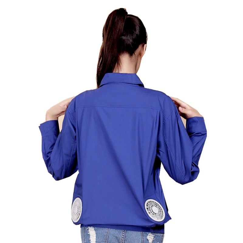 Air Conditioning Long Sleeve Jacket with 7.4V Cooling Fan – Air Conditioning Jacket and Cooling Work Clothes price