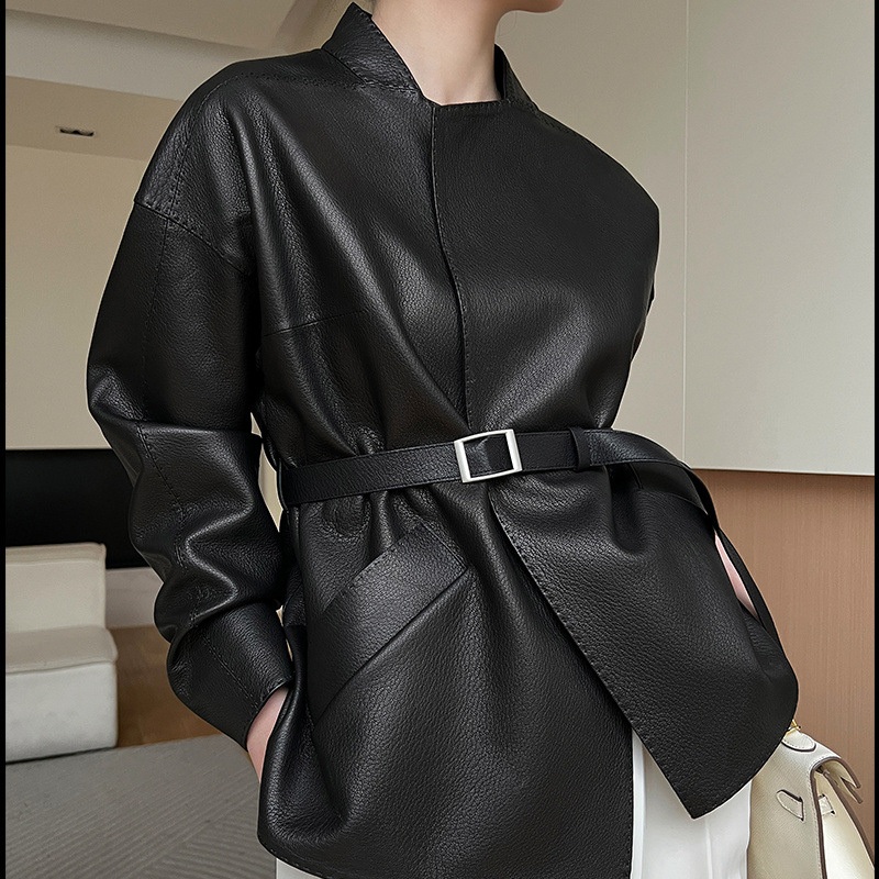 Crew Neck Collar Stylish PU Jacket for Modern Fashion – PU Jacket and Crew Neck Collar Jacket price