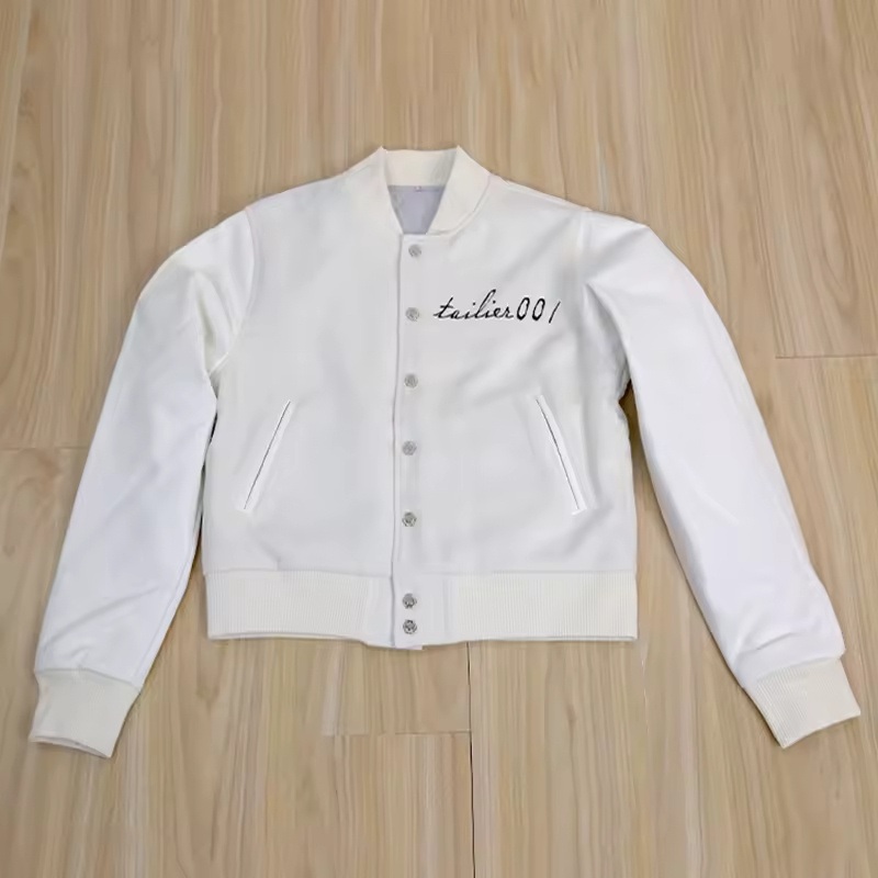Custom Embroidery Logo Wool Varsity Jackets High Quality Leather Sleeves White University Varsity Oversized Baseball Jacket – Varsity Jacket and Leather Jacket price