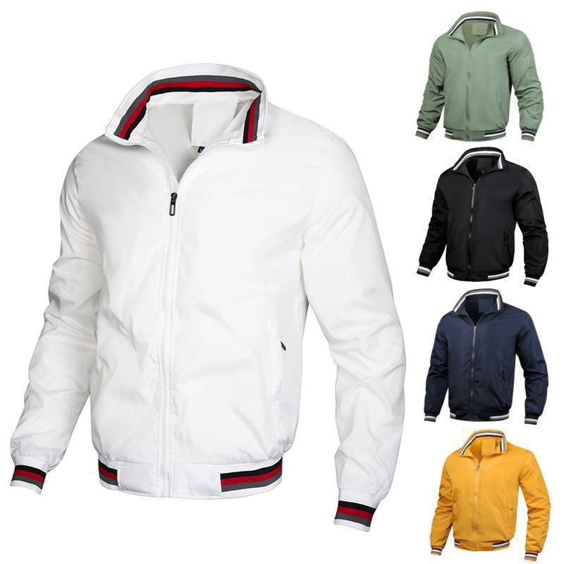 Custom Logo Streetwear 100% Polyester Lightweight Waterproof Sports Men Casual Bomber Jacket – Men Casual Bomber Jacket and Waterproof Sports Men Jacket price