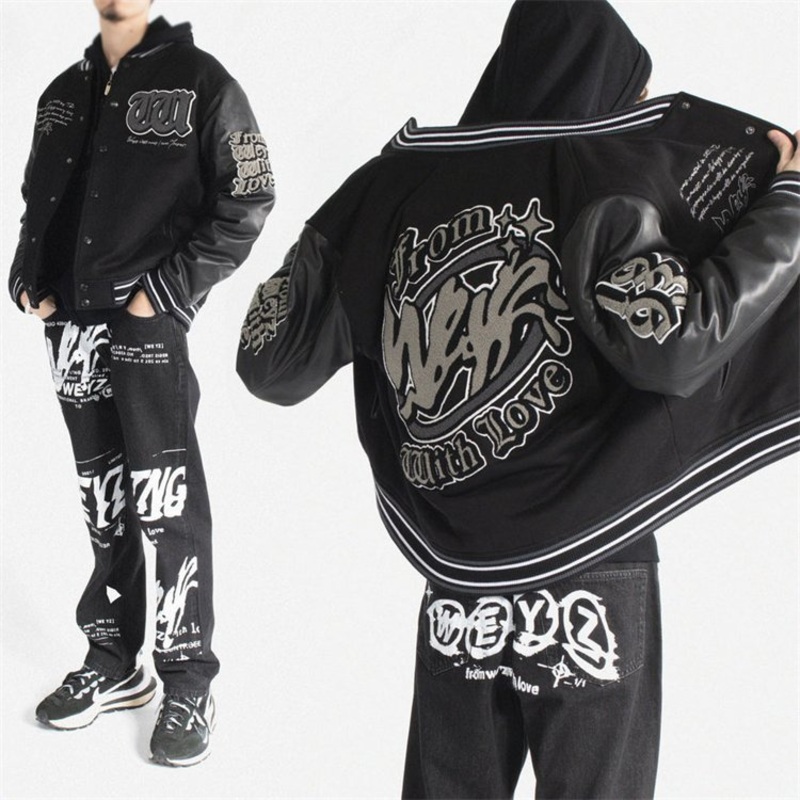 Custom Polyester Leather Men Fashion Baseball Jacket – Baseball Jacket and Baseball Jacket Men Plain price