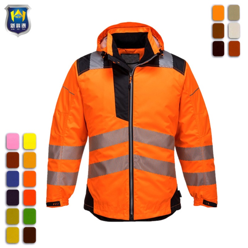 En 343 Class 3 Oxford PU Coated Reflective Hi Vis Rain Jacket – Hi Vis Rain Jacket and New Design Jackets price