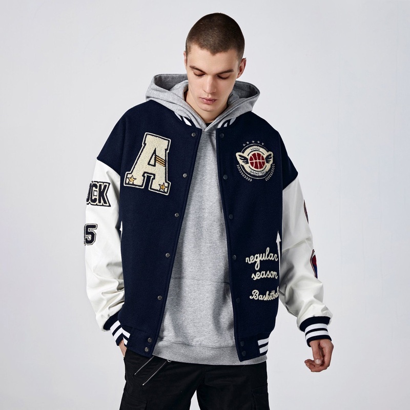 Hot Sell Embroidery Fleece Varsity Bomber Letter Jacket Custom Logo Chenille Embroidery Jackets Men Varsity Baseball Jackets – Varsity Baseball Jacket and Embroidery Fleece Varsity Bomber Letter Jacket price
