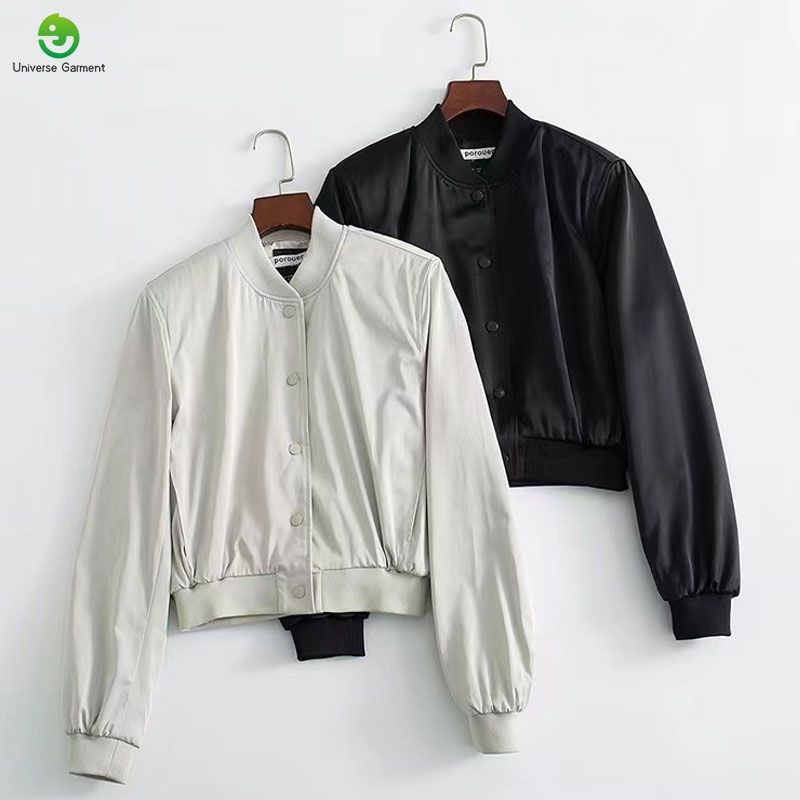 Wholesale Custom Latest Designs Long Sleeve Baseball Jacket – Womens and Jacket price