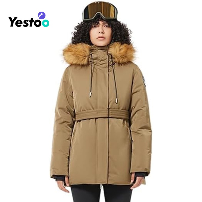 Womens Waterproof Snow Puffer Jacket, Short Down Thermal Coat – Snow Jacket and Down Coat price
