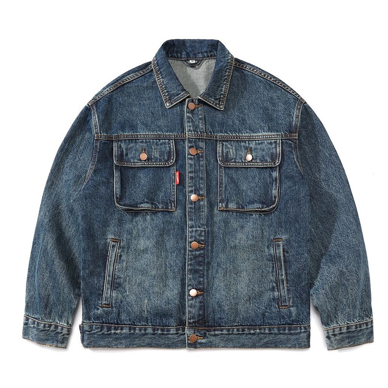 2024 Heavy Vintage Denim Jacket Fashion High Quality Tooling Top – Outdoor Tactical Jacket and Flared Sweatpants price
