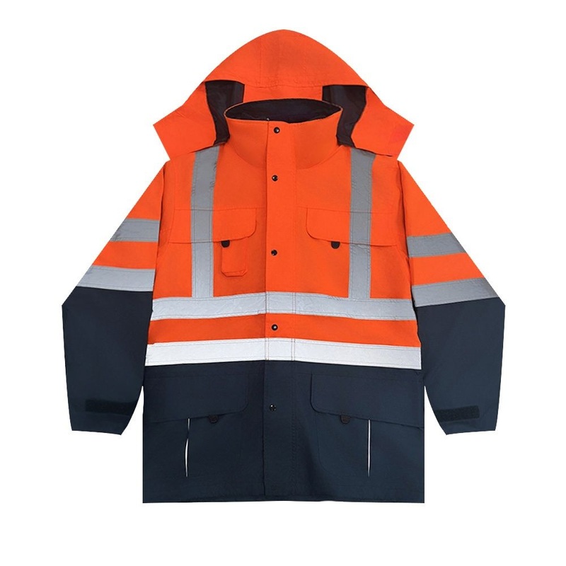 ANSI – Compliant Reflective Outdoor Jacketwork Coat for Outdoor Teams with Detachable Hood – Safety Jacket and Reflective Strips Jacket price