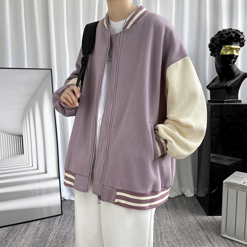 Bulk Wholesale Lettermen Printed Men Casual Old School Womans Winter Varsity Jacket Purple – Varsity Jacket Purple and Winter Jacket price