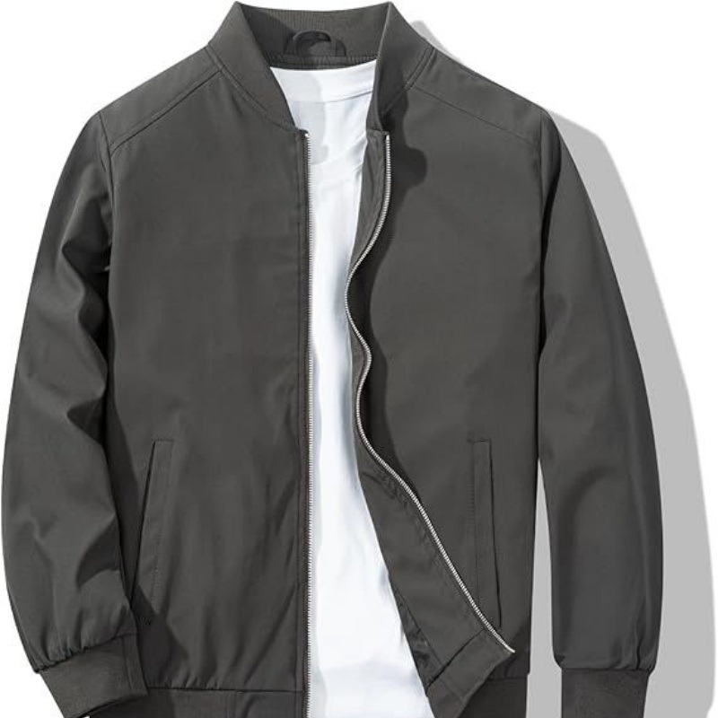 Mens Bomber Jacket Lightweight Full Zip Light Windbreaker Casual Stylish Golf Jackets – Bomber Jacket and Mens Bomber Jacket price