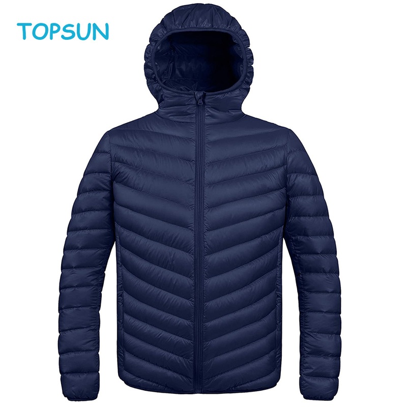 Mens Lightweight Puffer Jacket Water-Resistant Hooded Spring Outerwear Coat – Winter Jacket and Sport Jacket price