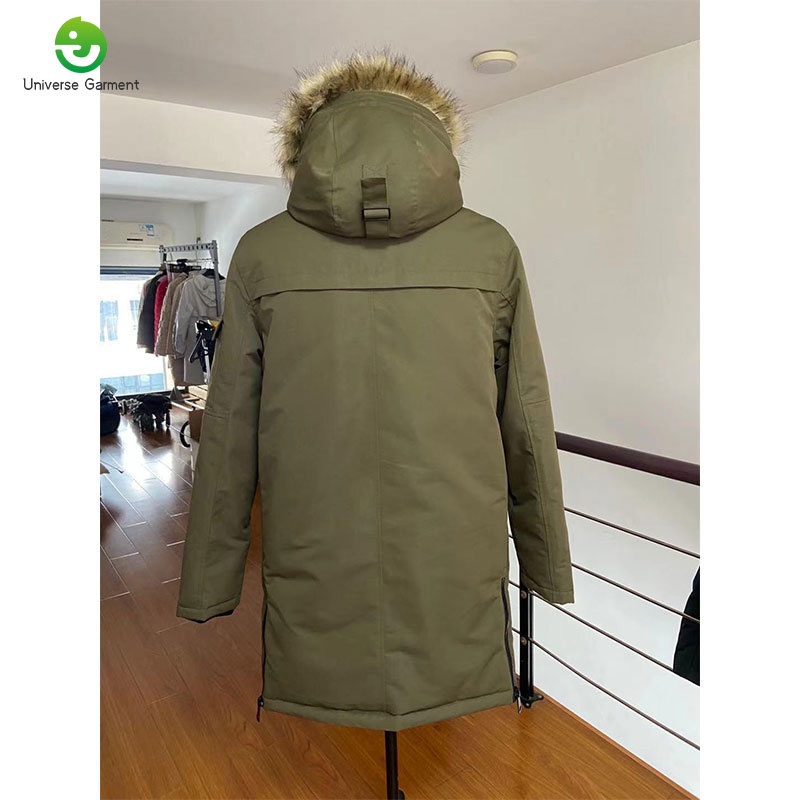 Mens Synthetic Insulated Bubble Jacket with Detachable Hood – Winter Jacket and Parka price