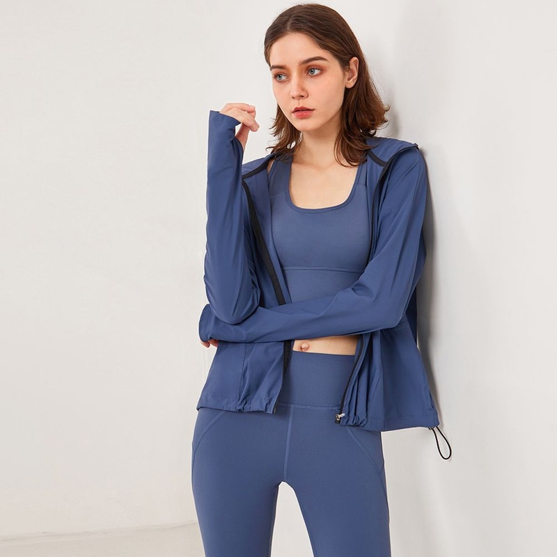 Sports Jacket Long Sleeve Quick Dry Women Loose Tracksuit Jogger Zipper Yoga Tops Training Wear – Lightweight Golf Jacket and Lightweight Softshell Jacket price
