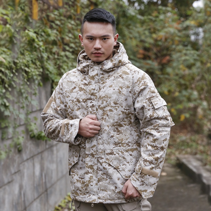 Tactical Digital Desert Camouflage Color Waterproof Combat Jacket – Waterproof and Multi Color price