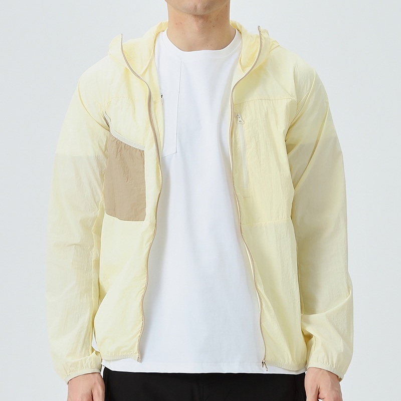 Windbreaker Lightweight Jacket 100% Polyester Hiking with Full Zipper Workout Summer Sportswear for Men – Jacket and Jacke for Men price