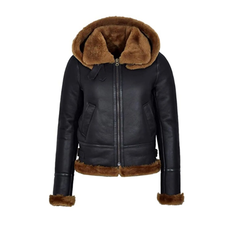 Women Winter Leather Jacket Sheep Skin Winter Season Top Quality – Breathable Puffer Jacket and Womens Coats price