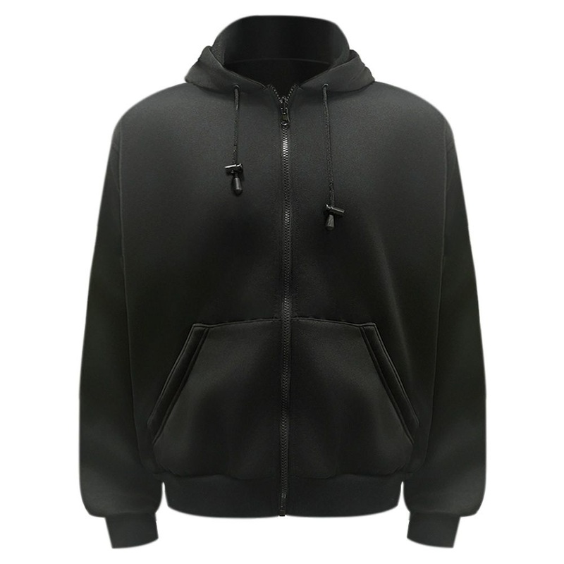 Classic Black Hoodie Jacket – Heavyweight Fleece for Casual & Corporate Use – Custom Logo Hooded Sweatshirt and Thermal Lined Hoodie Jacket price