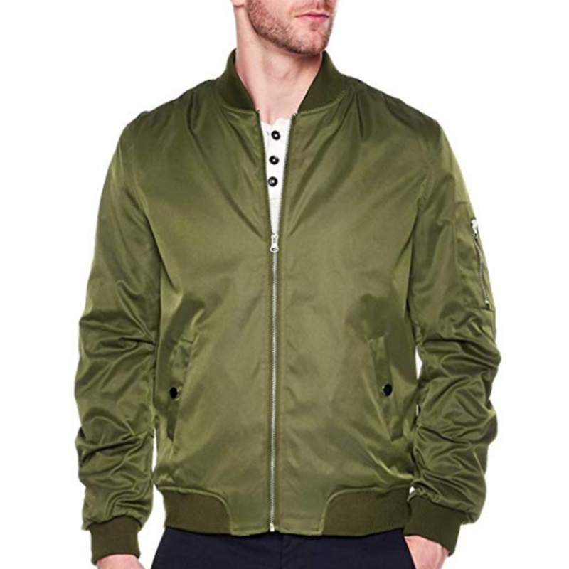 Hot-Selling Cotton Polyester Bomber Flight Jacket Sports Jacket Silk Screen Printing Embroidery Printing Outdoor Wear for Men – Custom Jacket and Bomber Flight Jacket price