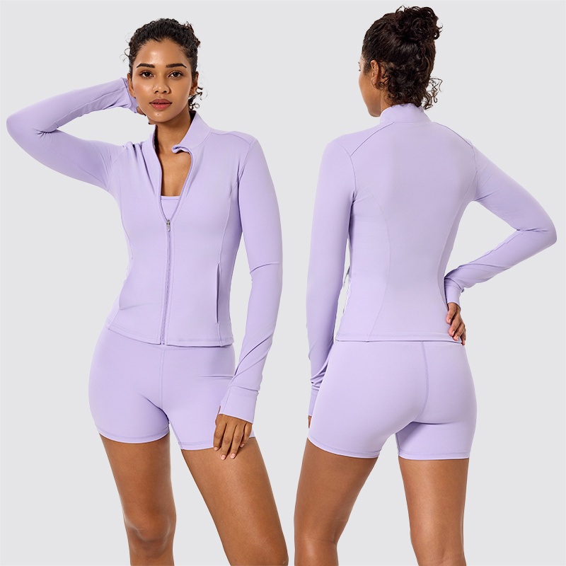 Ingor Sportswear OEM Activewear Manufacturer Women Pockets High Elastic Yoga Sports Jackets for Sports Yoga Running Gym Wear – Gym Wear and Activewear price