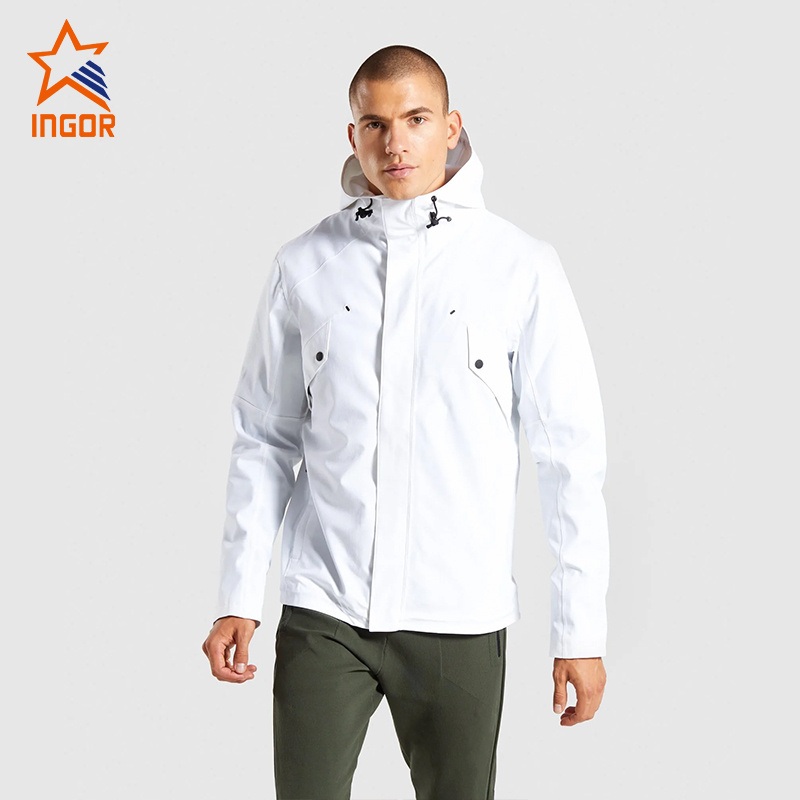 Ingorsport Mens Waterproof Breathable Outerwear Hoody Windbreaker Lightweight Black Jacket – Wholesale Jacket and Mens Jacket price